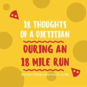 thought while marathon training