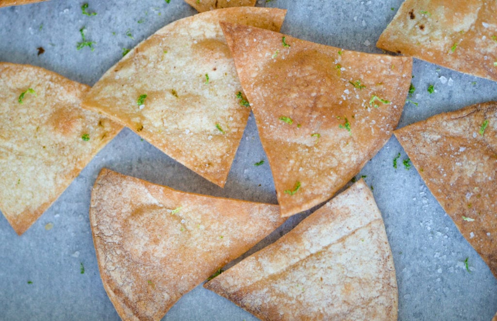 Seasoned Baked Lime Tortilla Chip Recipe
