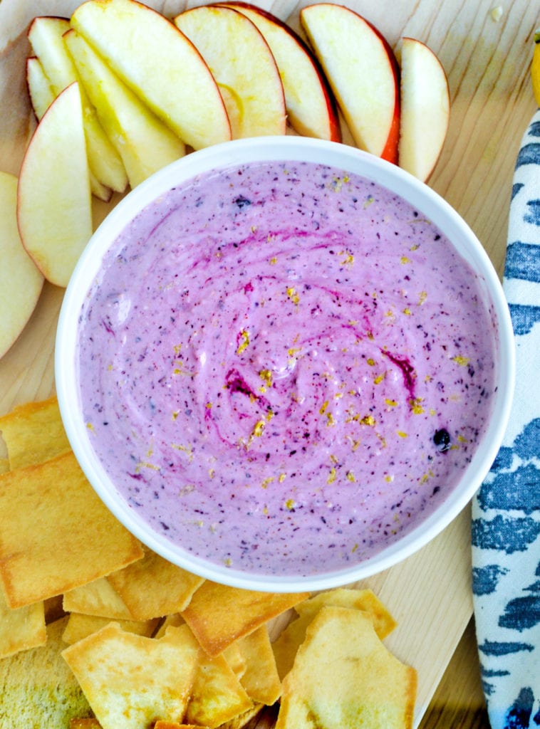 blueberry cheesecake dip