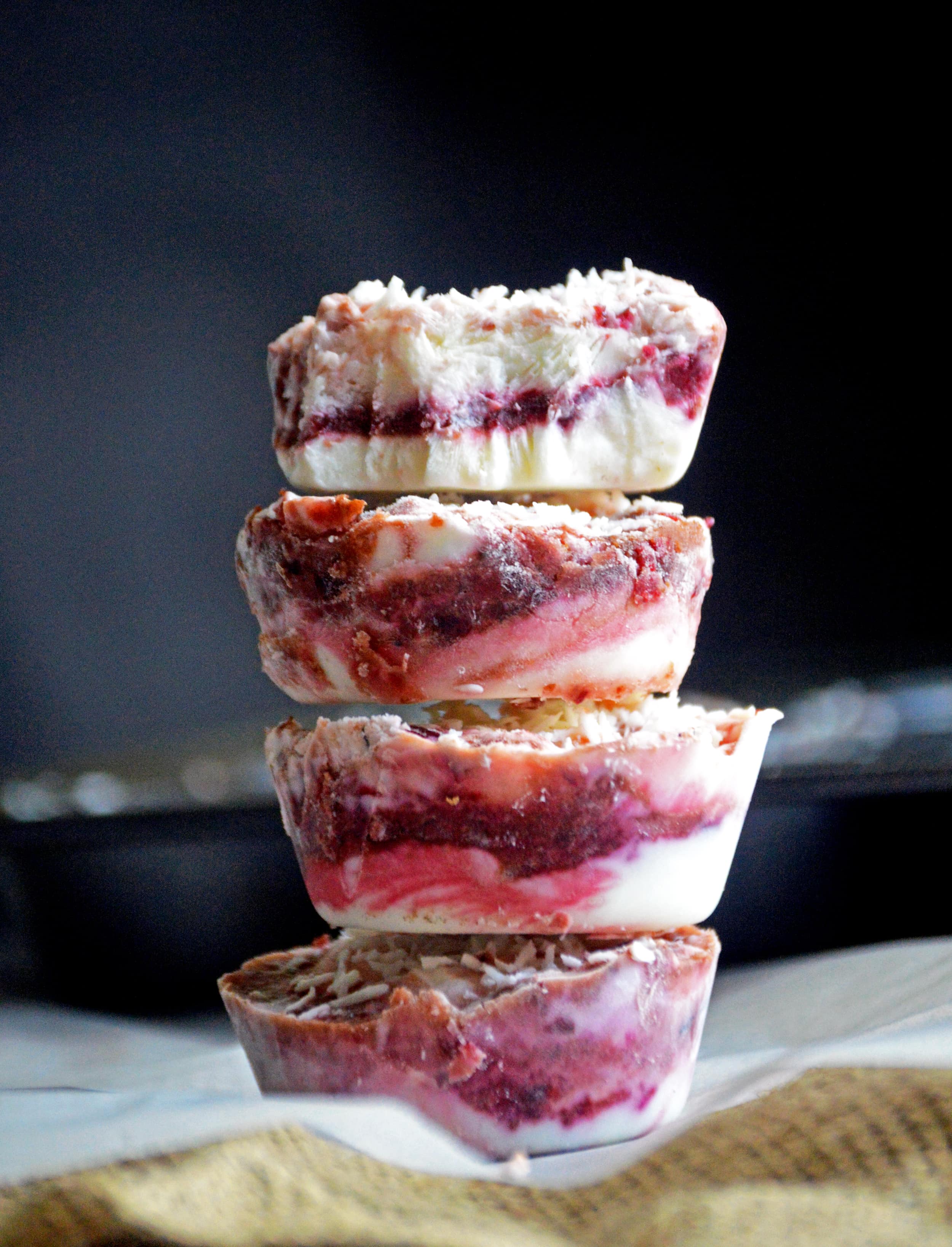 Cherry Coconut Yogurt Bites