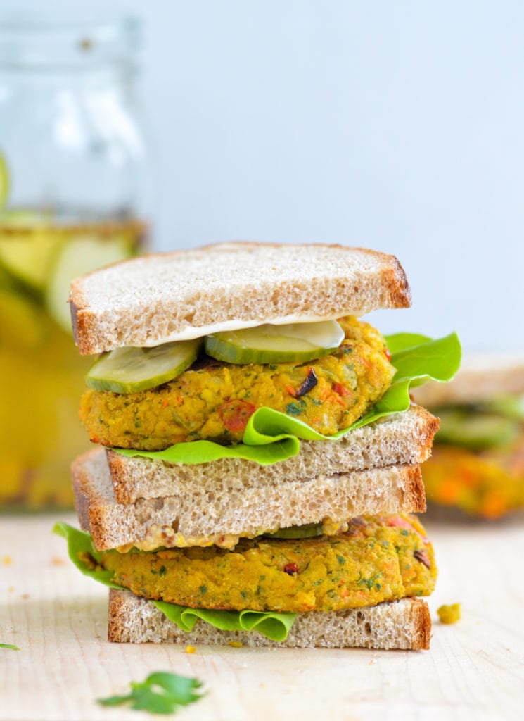 chickpea veggie burger