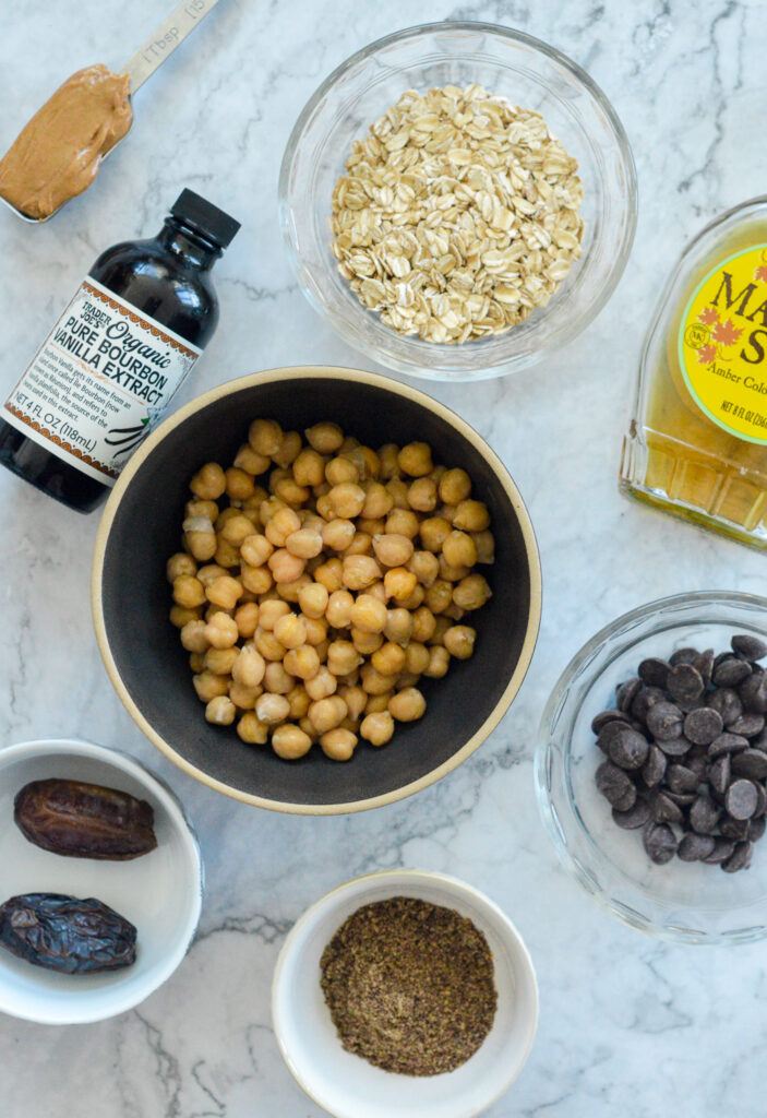 Chickpea Protein Cookie Dough Bites ingredients