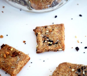 Homemade Whole Wheat Everything Crackers