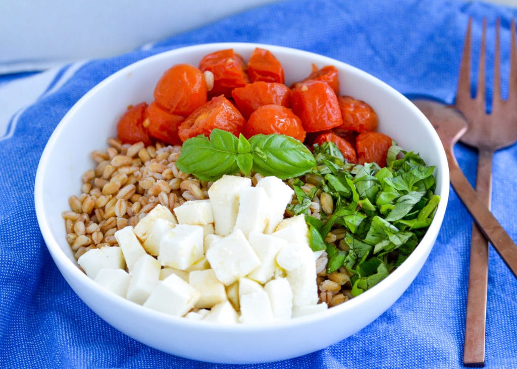 Farro Caprese Salad