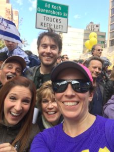 family at TCS NYC Marathon