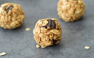 No-Bake Peanut Butter Oatmeal Chocolate Chip Balls