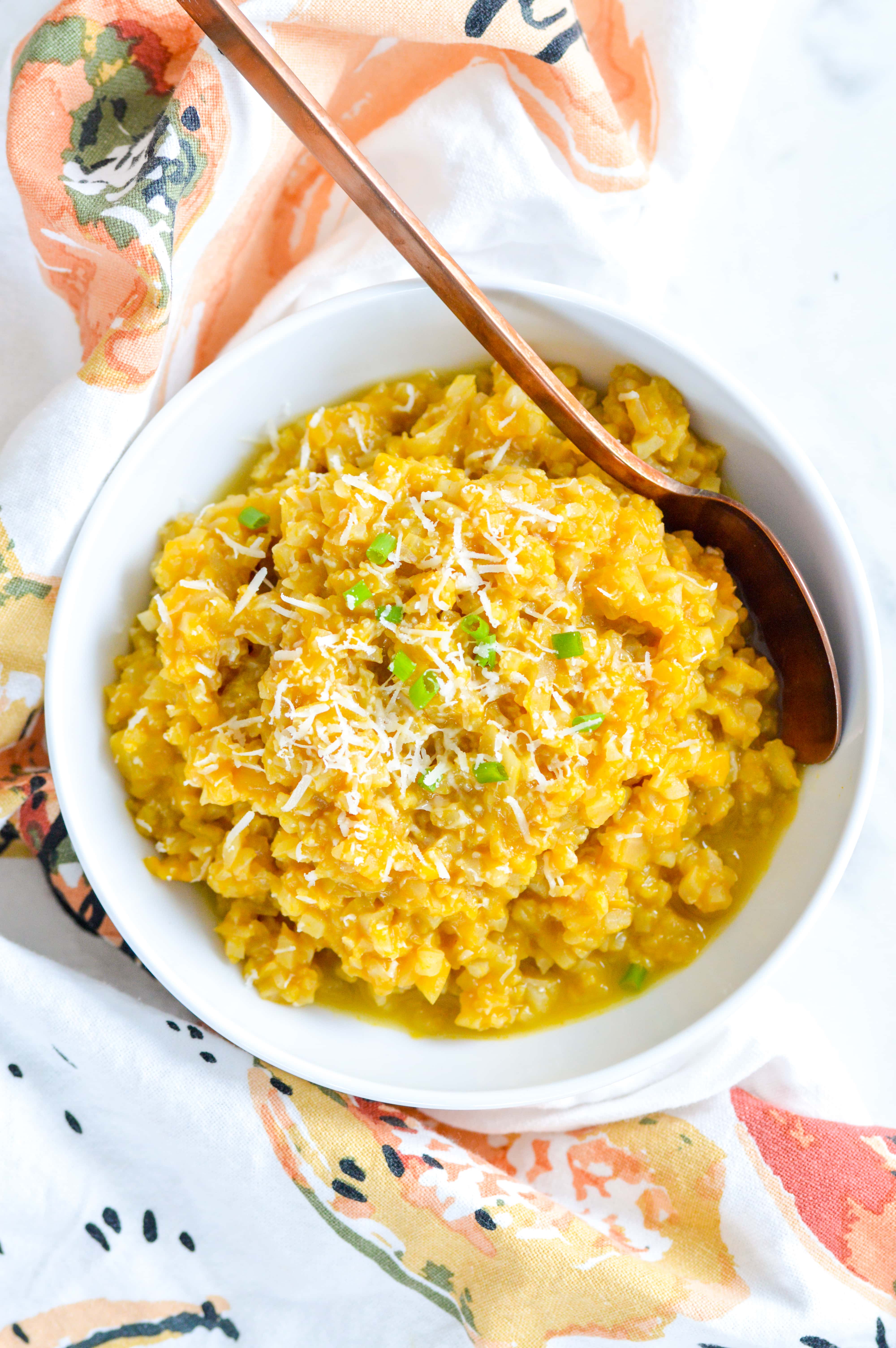 pumpkin cauliflower rice risotto recipe