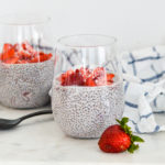 vegan strawberries & cream chia seed pudding recipe