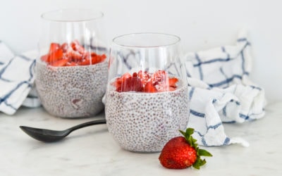 Strawberries & Cream Chia Seed Pudding