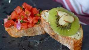 Summer Fruit Bruschetta