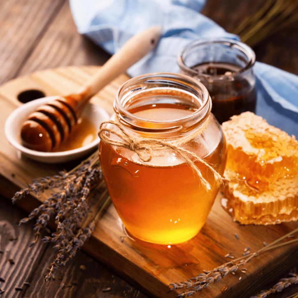 honey in a jar