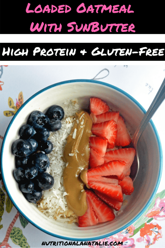 Recipe for oatmeal with SunButter